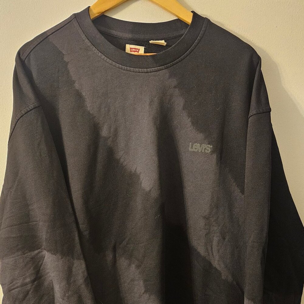 Levi's Black Seasonal Crewneck Sweatshirt - Tie-dye Striping